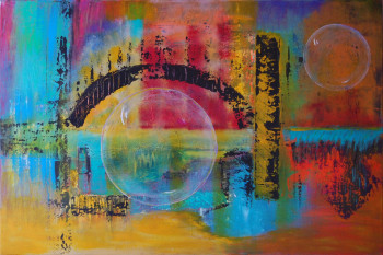 Obra contemporánea nombrada « 186992 », Hecho por CHANTAL GM
