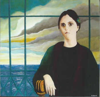 Obra contemporánea nombrada « LA VEUVE », Hecho por BARON