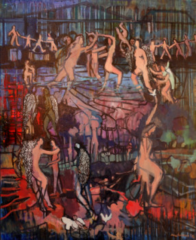 Obra contemporánea nombrada « danser », Hecho por CAROLE MELMOUX