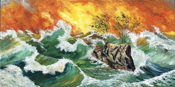 Obra contemporánea nombrada « Le bateau d'un prince », Hecho por SYLVIE ACTIS BARONE