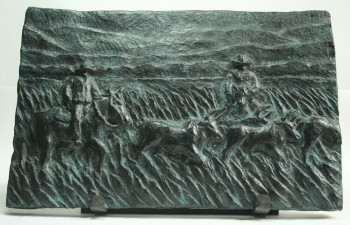 Camargue, bas-relief "les gardians" En el sitio ARTactif