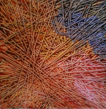 Obra contemporánea nombrada « CROISE 2 », Hecho por MIREILLE MAURY