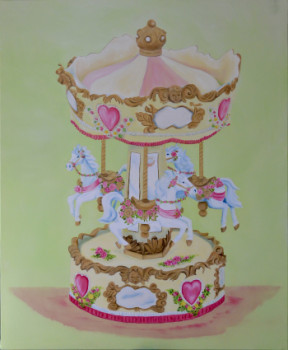 Obra contemporánea nombrada « Le carrousel de la vie », Hecho por SYLVIE ACTIS BARONE
