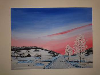 Obra contemporánea nombrada « La Brévine », Hecho por ARTCRYLIQUE