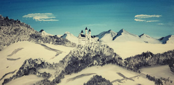 Obra contemporánea nombrada « Bavière imaginaire », Hecho por ARTCRYLIQUE