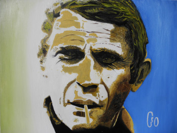 Obra contemporánea nombrada « Steve McQueen », Hecho por GEO