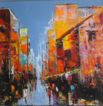 Obra contemporánea nombrada « DEBUT DE SOIREE 20 », Hecho por MIREILLE MAURY