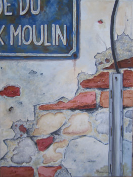 Obra contemporánea nombrada « Rue du vieux moulin », Hecho por PIERRE ROUANNE