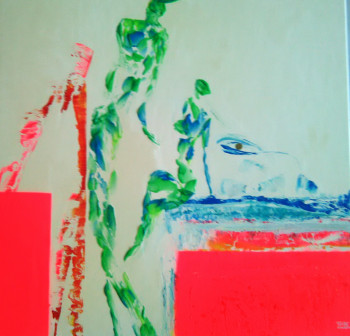 Obra contemporánea nombrada « 'Tout près de Moi' Oeuvre vue de jour », Hecho por FLORE SCHNEIDER