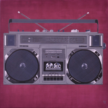 Obra contemporánea nombrada « ghetto blaster », Hecho por MELANIE JOHNSON
