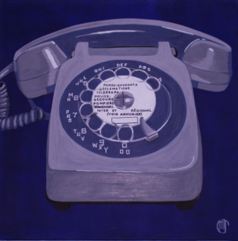 Obra contemporánea nombrada « téléphone », Hecho por MELANIE JOHNSON