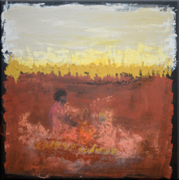 Obra contemporánea nombrada « désert », Hecho por MURIEL MELIN