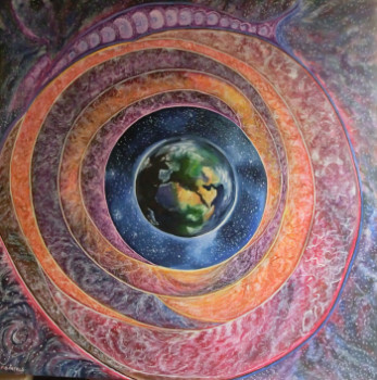 Obra contemporánea nombrada « NOTRE TERRE », Hecho por PIERRE BARCELO