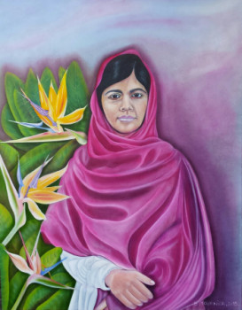 Obra contemporánea nombrada « MALALA », Hecho por ABERNARDO
