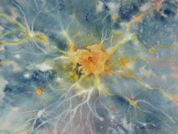 Obra contemporánea nombrada « Cosmogonie », Hecho por CHANTOU