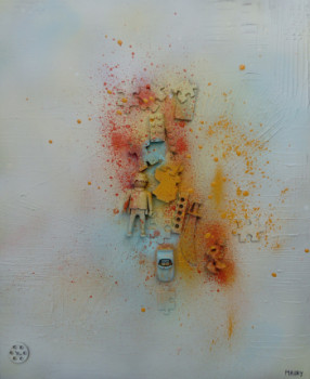 Obra contemporánea nombrada « RETOUR 4 », Hecho por MIREILLE MAURY