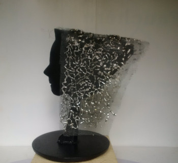 Obra contemporánea nombrada « La bretonne au voile », Hecho por GUY ROMEDENNE