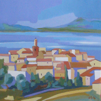 Obra contemporánea nombrada « Saint-Tropez », Hecho por JEAN-NOëL LE JUNTER