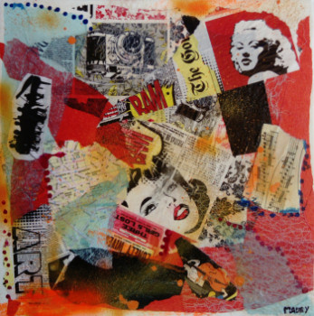 Obra contemporánea nombrada « COLLAGE 1 », Hecho por MIREILLE MAURY