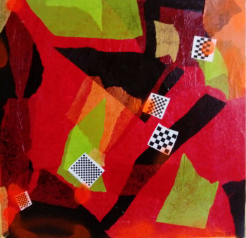 Obra contemporánea nombrada « DAMIER », Hecho por MIREILLE MAURY