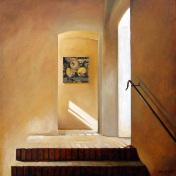 Obra contemporánea nombrada « Intérieur N°53 1 », Hecho por PATRICE LANNOY