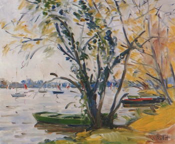 Obra contemporánea nombrada « Bord de l'Erdre », Hecho por JEAN CHABOT