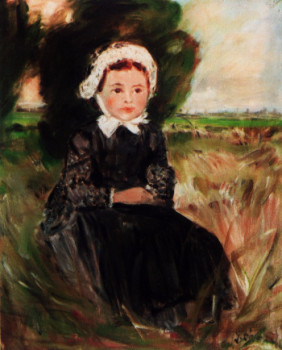Obra contemporánea nombrada « Petite fille à la campagne », Hecho por JEAN CHABOT