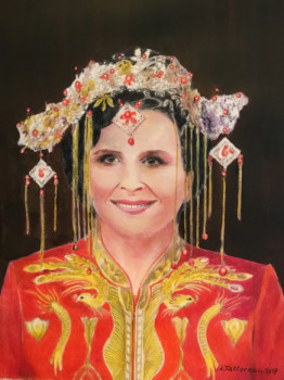 Obra contemporánea nombrada « JULIETTE 0U LA MARIÉE CHINOISE », Hecho por JACQUES TAFFOREAU