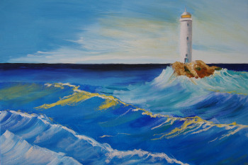 Obra contemporánea nombrada « Le Phare », Hecho por BOUTIN