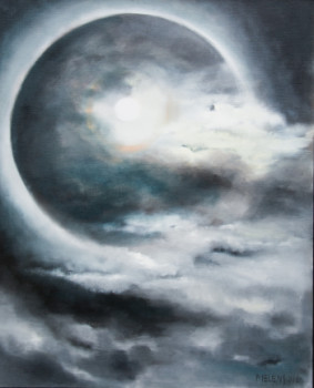 Obra contemporánea nombrada « La lune », Hecho por MARLEEN MELENS