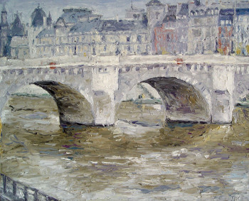 Obra contemporánea nombrada « 79 Le pont Neuf », Hecho por CHRISTIAN RENARD