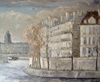 Obra contemporánea nombrada « 91 Quai d'Orleans », Hecho por CHRISTIAN RENARD