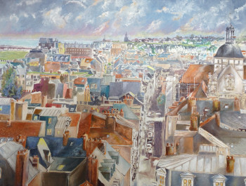 Obra contemporánea nombrada « Dieppe », Hecho por HUGHES DE LA TAILLE