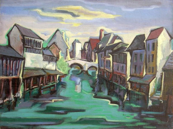 Chartres - l'Eure dans la basse Ville En el sitio ARTactif