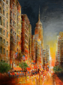 Obra contemporánea nombrada « la 5 », Hecho por JEAN GODIN