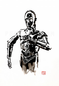 Obra contemporánea nombrada « c3po », Hecho por PECHANE SUMIE