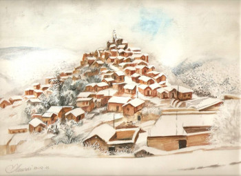 Obra contemporánea nombrada « hiver en kabylie ,Algerie », Hecho por MANSOURI