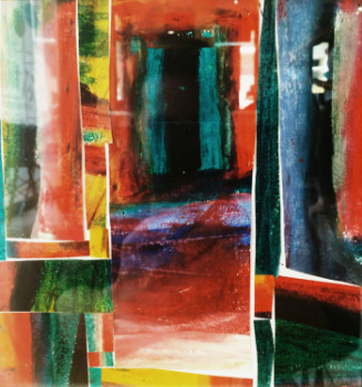 Obra contemporánea nombrada « Au travers des volets », Hecho por GRUBERT