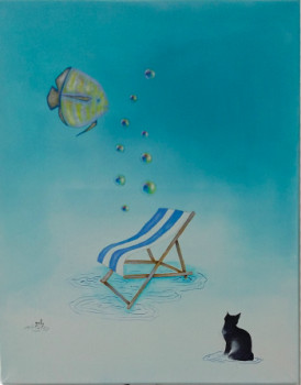 Obra contemporánea nombrada « F », Hecho por GABY