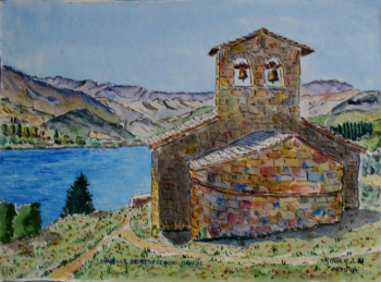 Obra contemporánea nombrada « Chapelle de Réselend  », Hecho por ROGER J.