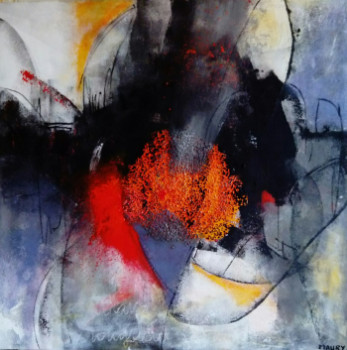 Obra contemporánea nombrada « Peinture 3723 », Hecho por MIREILLE MAURY