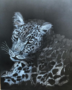 Obra contemporánea nombrada « leopard », Hecho por MELICOLOR