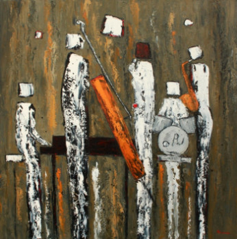 Obra contemporánea nombrada « Peinture à l'huile 3771 », Hecho por JEAN-FRANçOIS CLEMENCEAU