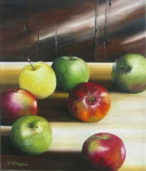 Obra contemporánea nombrada « Les pommes », Hecho por DOMINIQUE PINEAU
