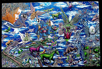 Obra contemporánea nombrada « Au pays des rêves », Hecho por ELODIE BARRE
