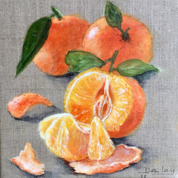 Obra contemporánea nombrada « Les mandarines », Hecho por PATRICIA DELEY