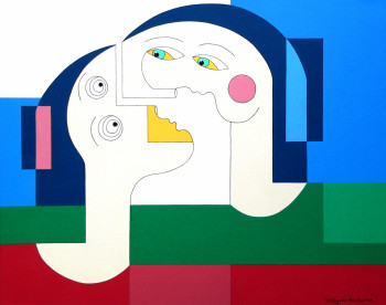 Obra contemporánea nombrada « Flying Lovers », Hecho por HILDEGARDE HANDSAEME