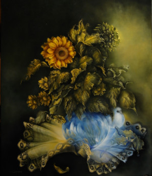 Obra contemporánea nombrada « tournesols », Hecho por SOANN