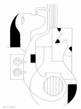 Obra contemporánea nombrada « Les Lignes musicales », Hecho por HILDEGARDE HANDSAEME