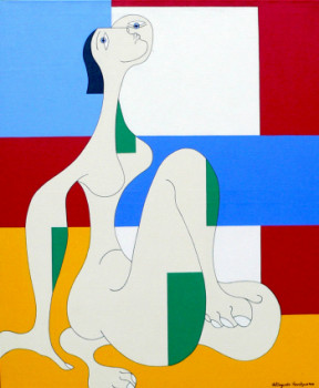 Obra contemporánea nombrada « Message d'Espoir », Hecho por HILDEGARDE HANDSAEME